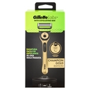Gillette Labs Rasoio da Uomo Champion Gold Edition, 1 Manico + 1 Lametta + 1 Base